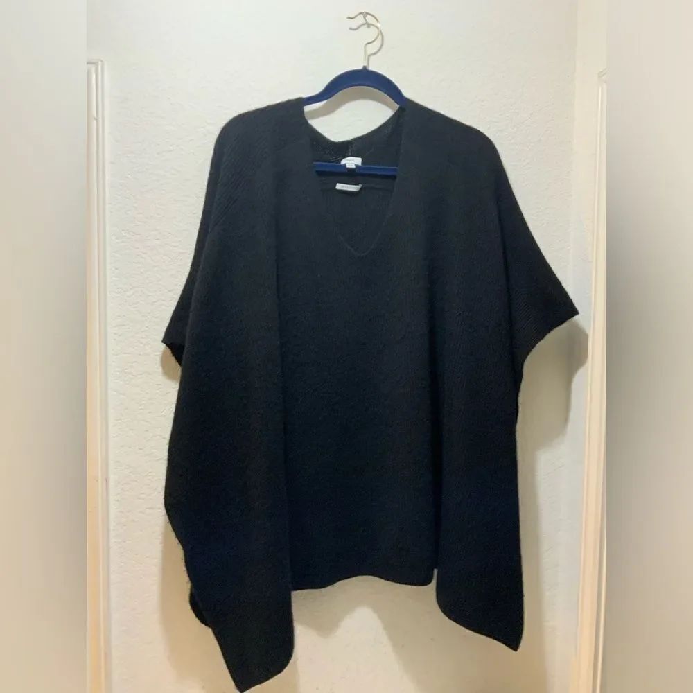 Vince 100% Cashmere Knit Poncho Pullover  Luxury Sweater M/L
